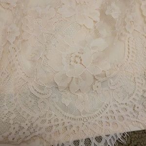 Forever 21 Tops - Long sleeve blush lace crop top Forever 21 Tops - Long sleeve blush lace crop top